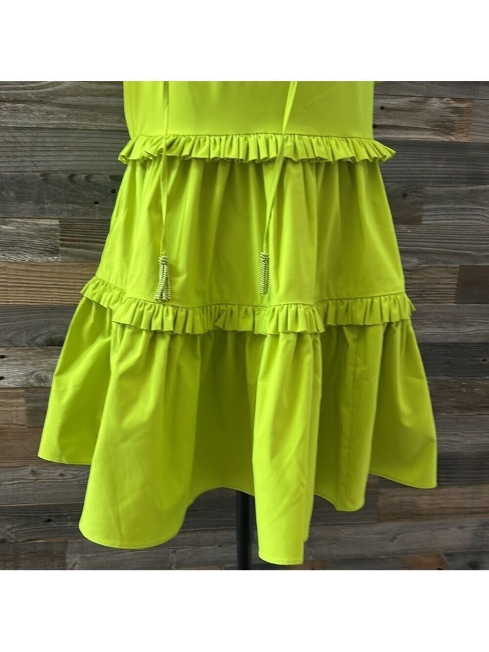 Alden Adair Hallie Ruffle Dress in Citrus Size Small NWT - Picture 6 of 12